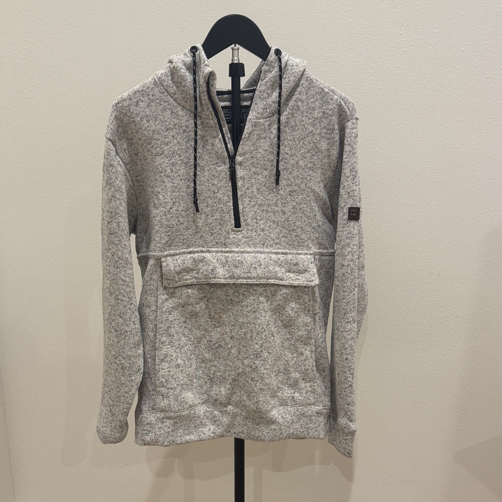 Billabong‎ Heathered Gray Zip-Up Sweater